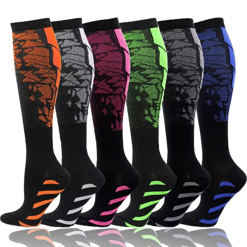 Compression Socks Running Sports Socks Medical Nursing 20-30Mmhg for Flight Travel Pregnancy Edema Diabetes Varicose Veins Socks