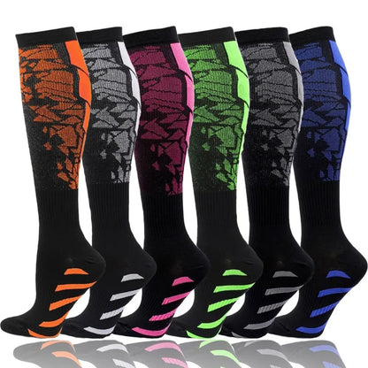 Compression Socks Running Sports Socks Medical Nursing 20-30Mmhg for Flight Travel Pregnancy Edema Diabetes Varicose Veins Socks